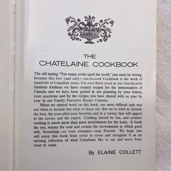 Vintage 1970 Chatelaine Cookbook The Definitive Canadian Cookbook Hardcover - Picture 11 of 12